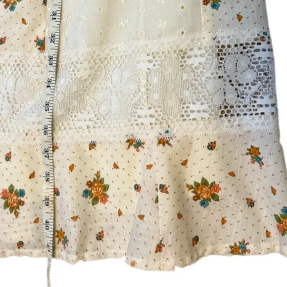 EUC Vintage Tumbleweeds Maxi Prairie Patchwork Skirt Size Small - Picture 8 of 12